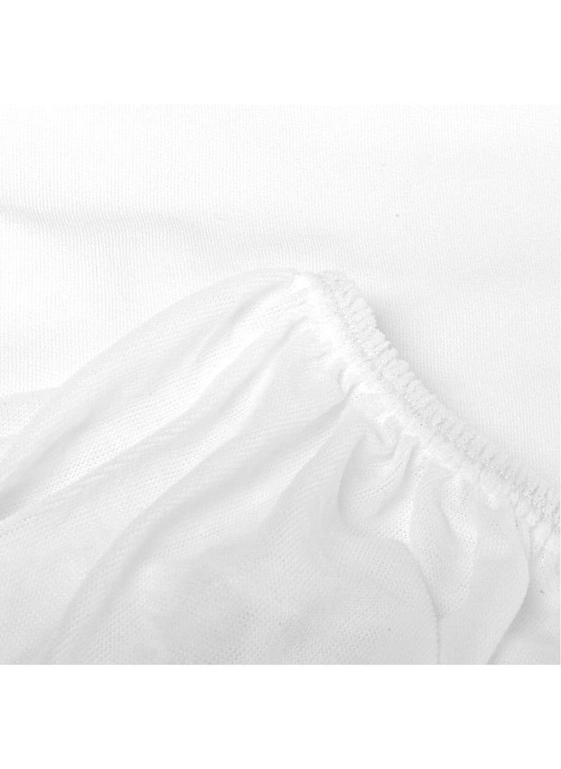 Bkmc Liquid Proof Mattress Protector Double Fitted Cotton Mattress Protector 140X200 cm  - Image 5