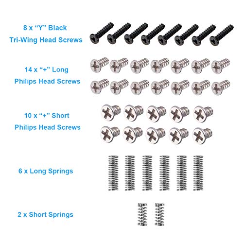 EMiEN Replacement Full Screws Springs Set For Nintendo Switch Joy-con Controller, EMiEN Philip’s Triwing Head Screws Replacement for Switch Joy-con - Image 2