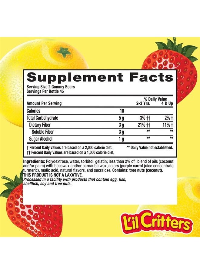Lil Critters - L'il Critters Kids Fiber Gummy Bears Supplement, 90 Count - Image 1