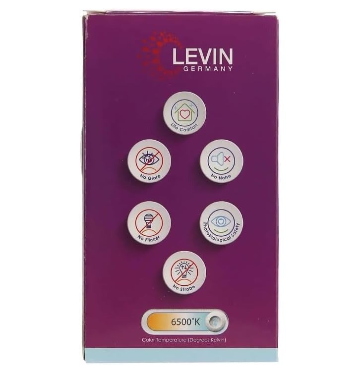 Levin Germany 9W LED Bulb E27 Cool White 6500K Energy Saving Light Bulb Bright 800 Lumens Long Lasting Lamp for Home Office Lighting Low Power Consumption LED Lighting Solution - Image 2