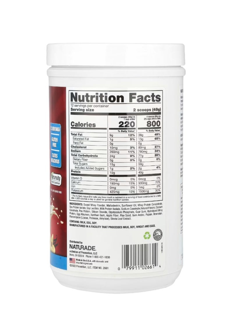 Naturade Weight Gain Vanilla 1.3 lb (576 g) - Image 2
