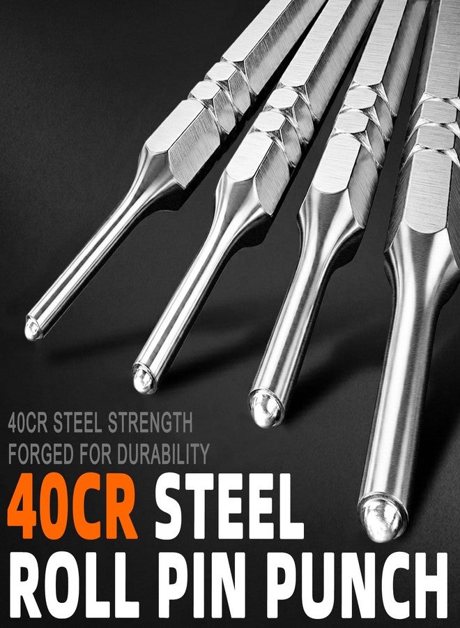 BESTNULE 8 Piece Roll Pin Punch Set, Pin Punch Set, Punch Tools with 1 Tweezers, Made of Solid Material Including Steel Punch and Tweezer, Ideal for Machinery Maintenance - Image 3