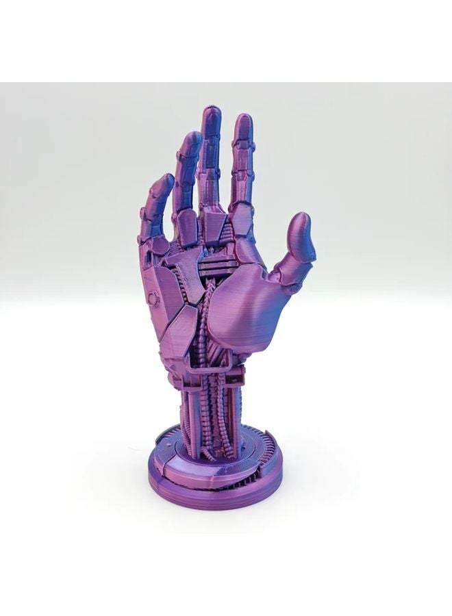 Red Blue 3D Printed Cyberpunk Controller Holder Desktop Organizer for PS5 PS4 Xbox Phone - Image 1