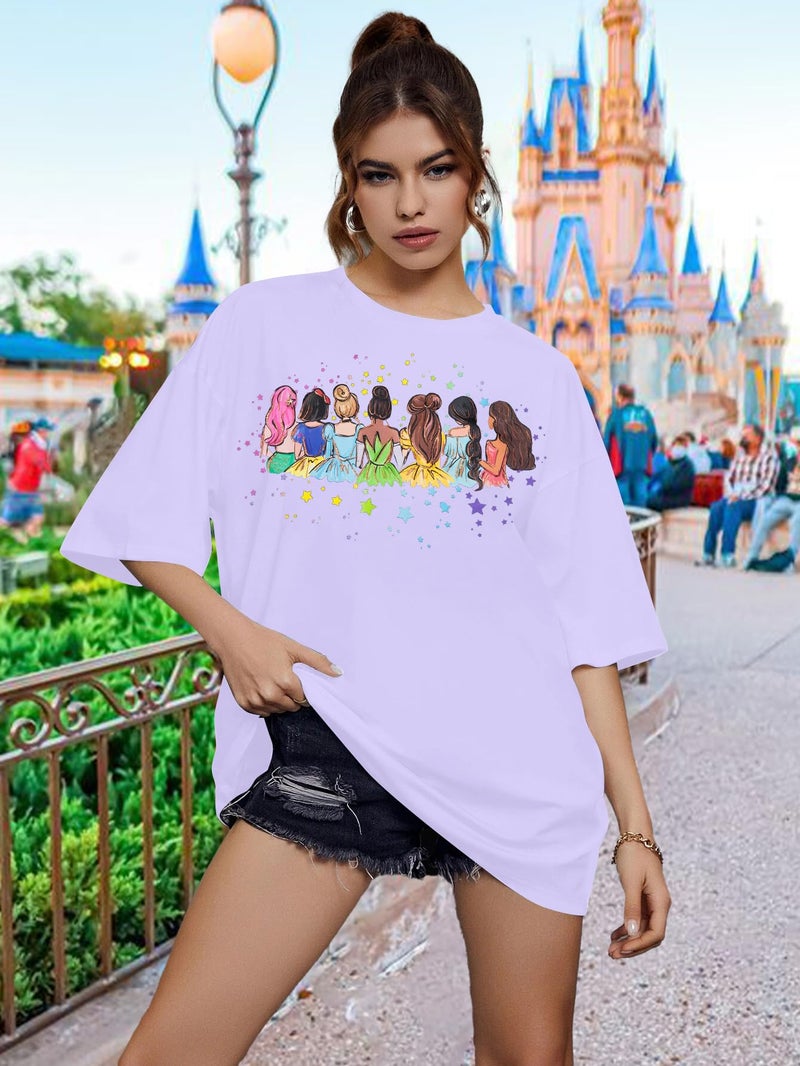 UNIQUEONE Magical Shirt for Women: Magic Kingdom Tshirt Princess Shirt Family Vacation Trip Tee - Image 5