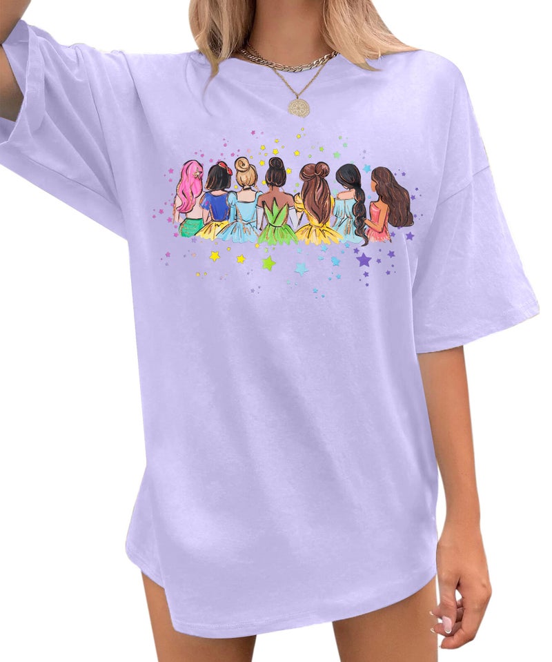 UNIQUEONE Magical Shirt for Women: Magic Kingdom Tshirt Princess Shirt Family Vacation Trip Tee - Image 1