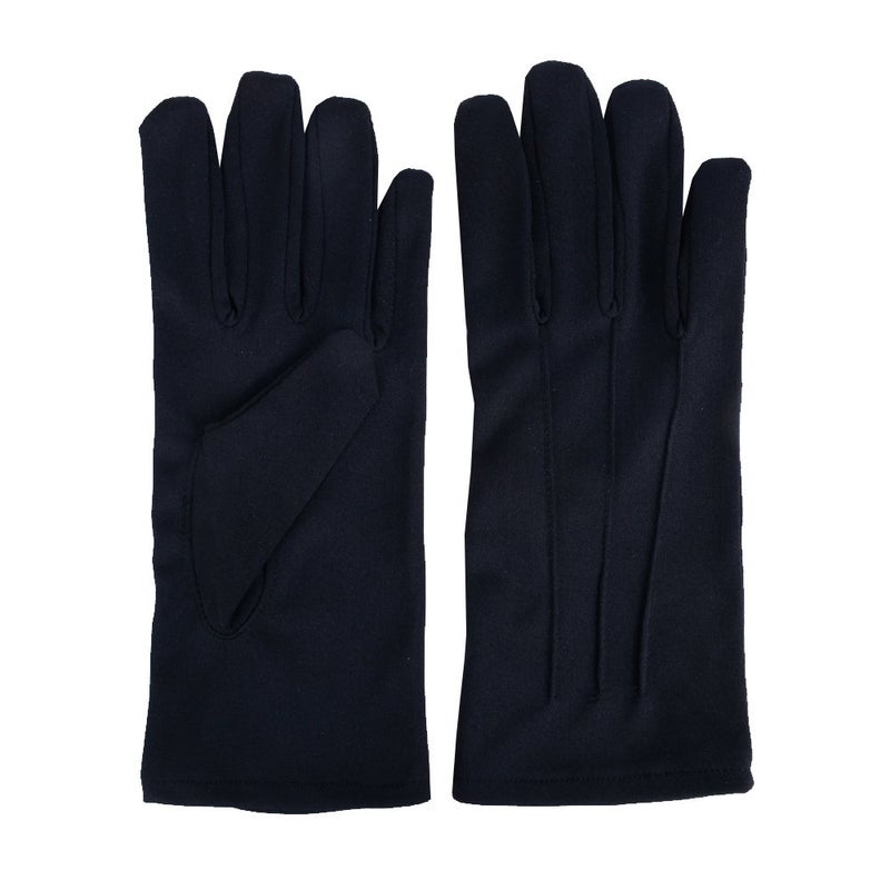 JISEN Men Police Formal Tuxedo Honor Guard Parade Nylon Cotton Gloves 26cm Black - Image 2