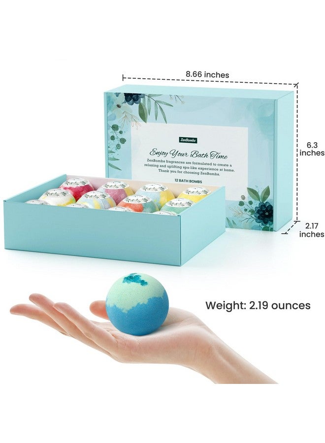 ZenBombs Bath Bombs For Women, Mothers Day Presents For Mom, 12Pcs Handmade Natural Bath Bomb, Bath Bomb With Shea Butter, Amazing Present For Her, Wife, Girlfriend, Mother - Image 4