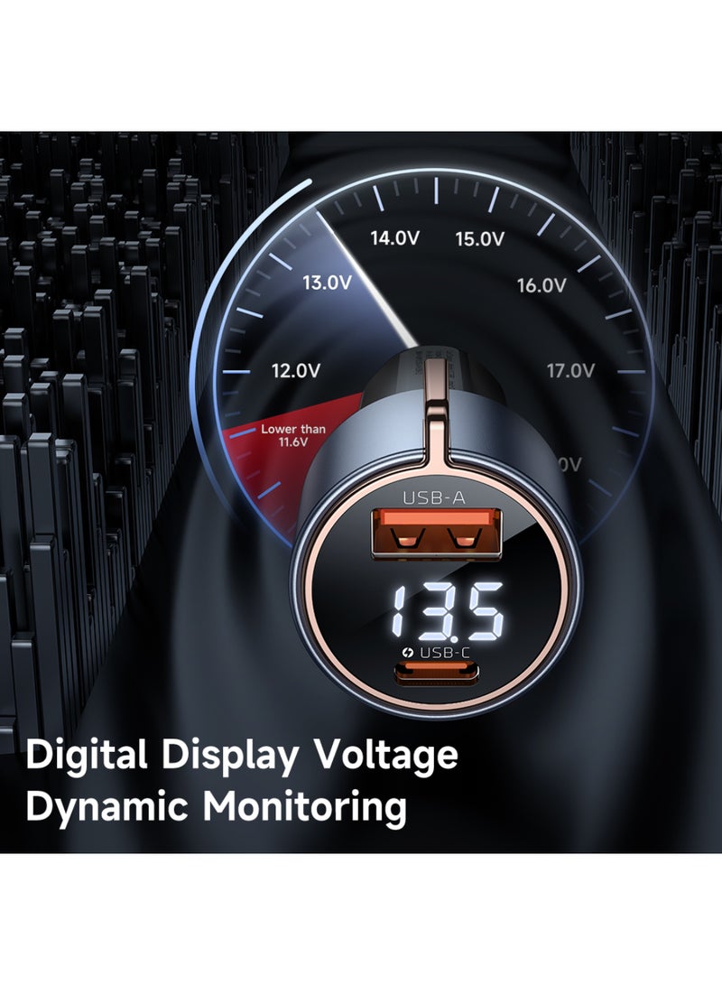 Mcdodo 75W Digital Display PD Fast Car Charger (1C+1A) - Image 5