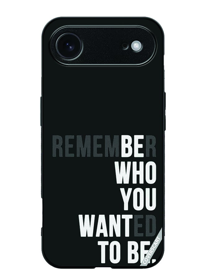 COVERSCART Protective Case Cover For Apple iPhone 17 Air Caption Design Black