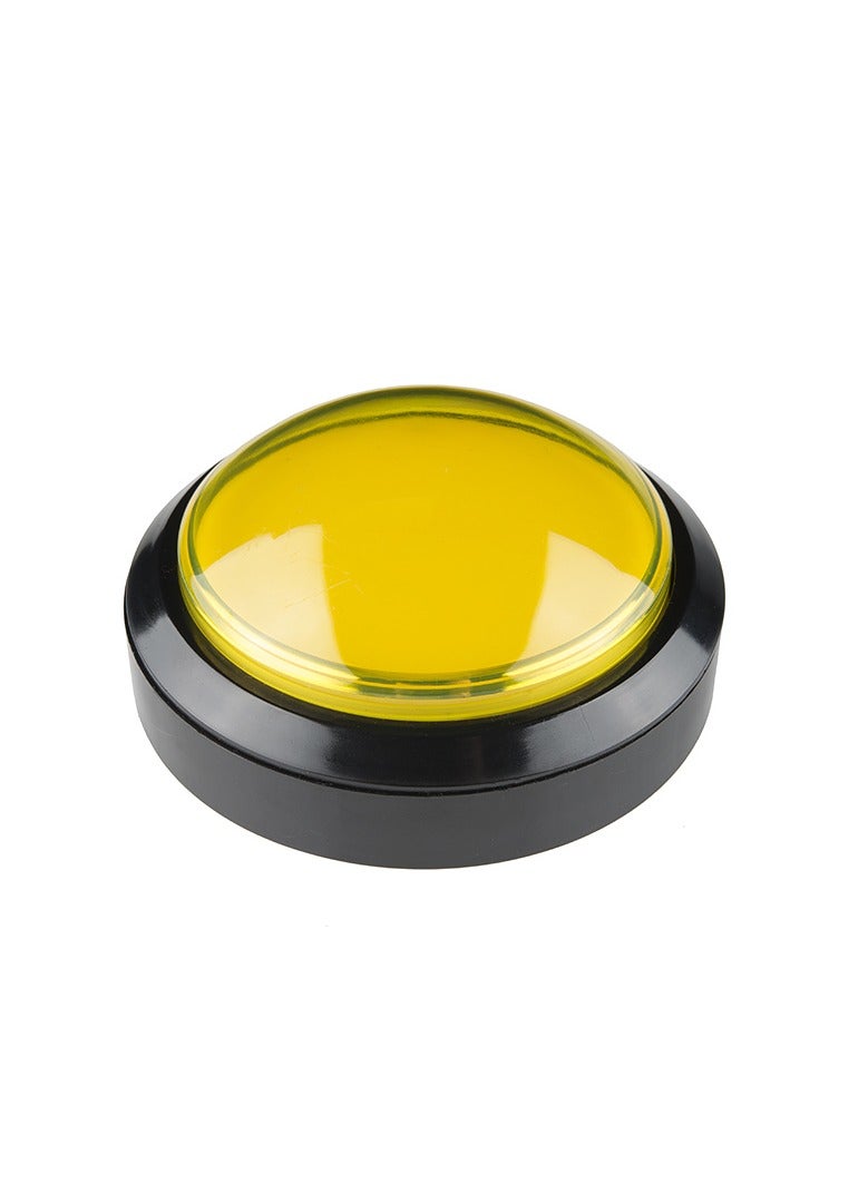 KNP KNP Push Button Switch 100mm Yellow is a large durable push button switch designed for high visibility applications where size and color are key factors Its bright yellow color ensures it stands out making it ideal for emergency stops or high use control panels.  - Image 1