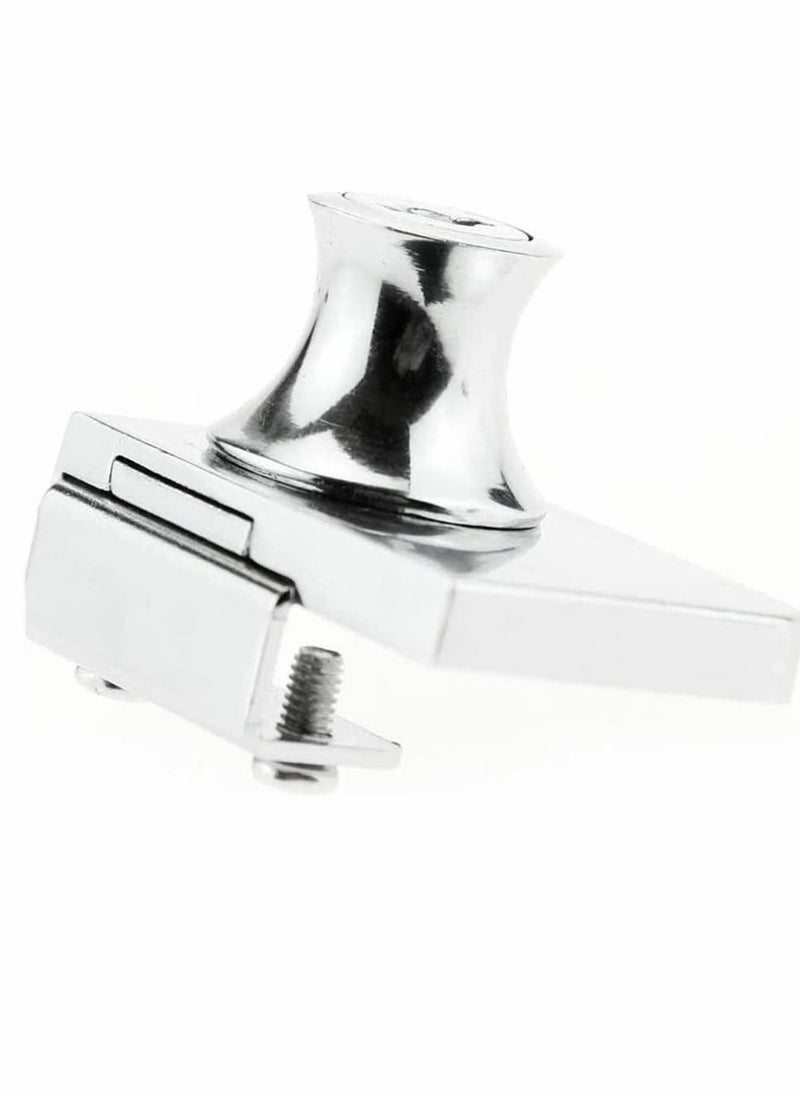SYOSI - Locks, Glass Door Display Double Open Glass Cabinet Display Cabinet Safety Lock, Suitable for 0.2-0.31""Glass Door, Separate Key Without Drilling, Zinc Alloy - Image 1