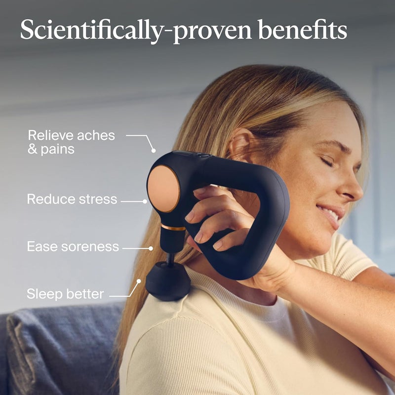 TheraGun Sense by Therabody  Deep Tissue Massage Gun with Preloaded Routines for Stress Relief Pain Relief  Muscle Soreness in Neck Back Leg Knee and Shoulder Black - Image 2