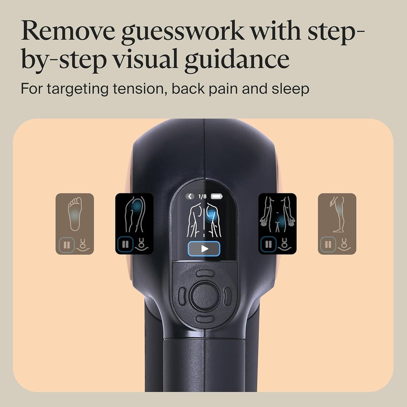 TheraGun Sense by Therabody  Deep Tissue Massage Gun with Preloaded Routines for Stress Relief Pain Relief  Muscle Soreness in Neck Back Leg Knee and Shoulder Black - Image 4