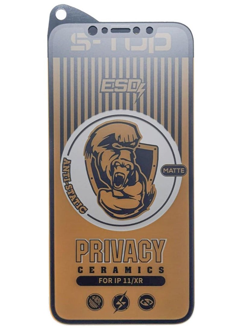 S-TOP IonGlass Screen Protector For Apple iPhone 11/XR Black - Image 1