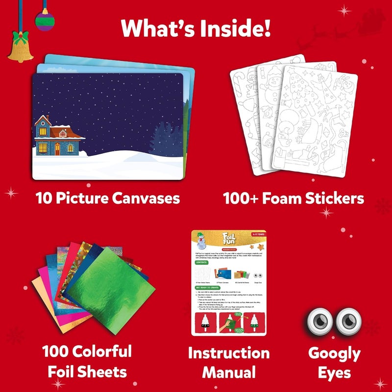 Skillmatics مجموعة فنون الألمنيوم - مجموعة فنية وحرفية خالية من الفوضى للأطفال، نشاط إبداعي DIY، لعبة سفر، هدية عيد الميلاد للأولاد والبنات من أعمار 4، 5، 6، 7، 8، 9 - Image 4