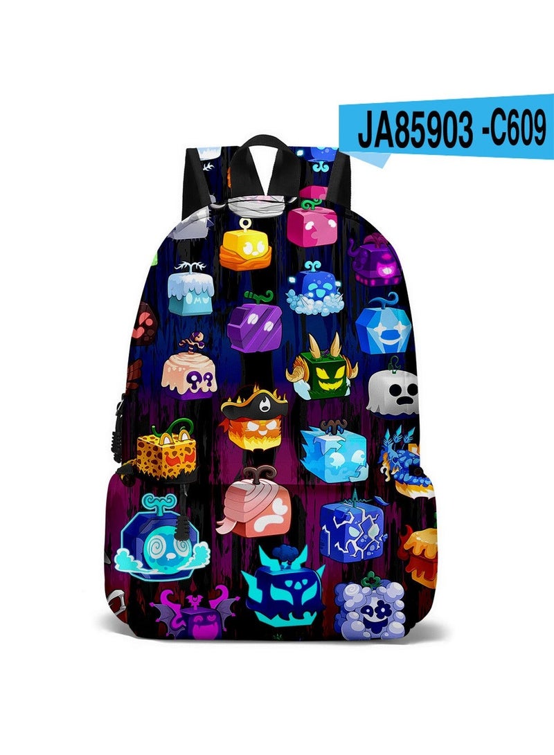 Blox Cartoon Backpack Student School Bag