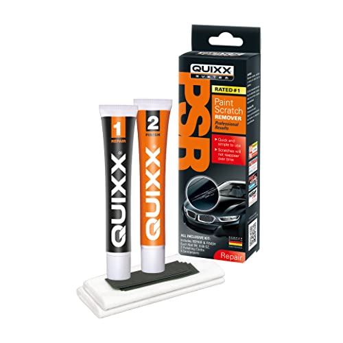QUIXX 00070US Paint Scratch Remover Kit Removes Scratches Minor Scrapes and Traces of Unwanted Paint Transfer Quickly and Effectively white 8Count