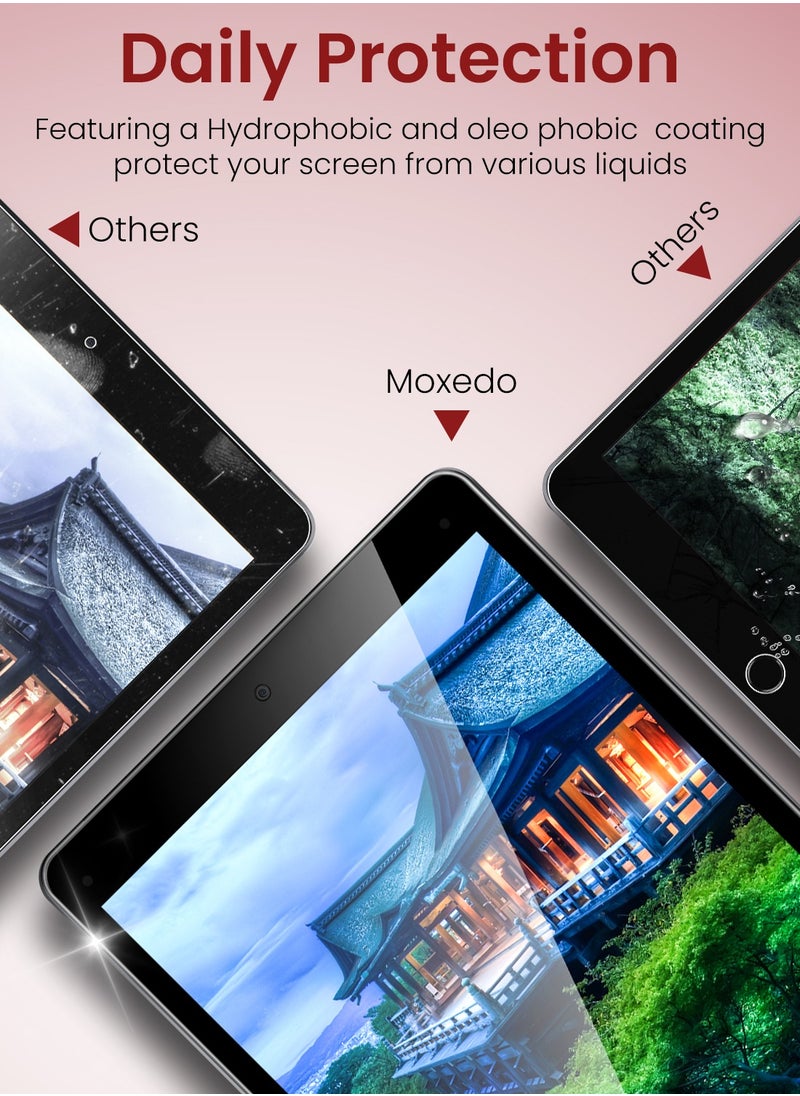 Moxedo Moxedo Glass Screen Protector Impact Resistant Flexible Ultra HD Clear Compatible for Apple iPad 10.2 Inch (9th/8th/7th Generation, 2021/2020/2019) 2 Pack  - Image 5