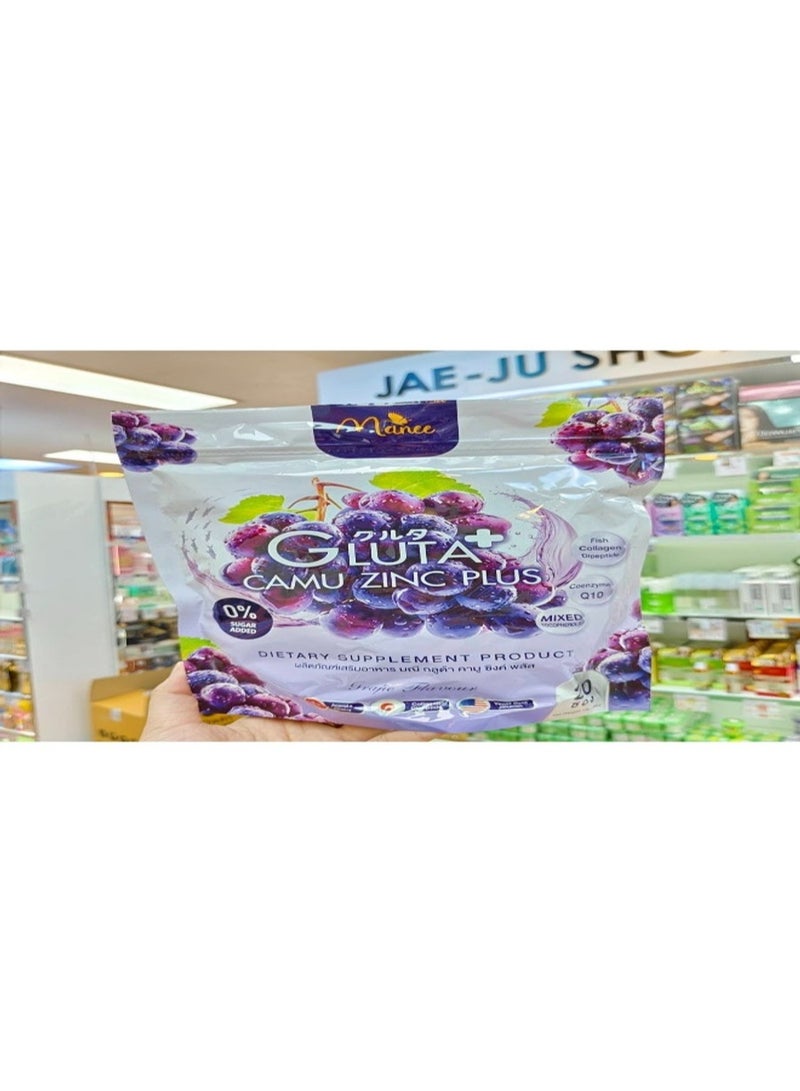 Manee Gluta camu zinc plus grapes flavor