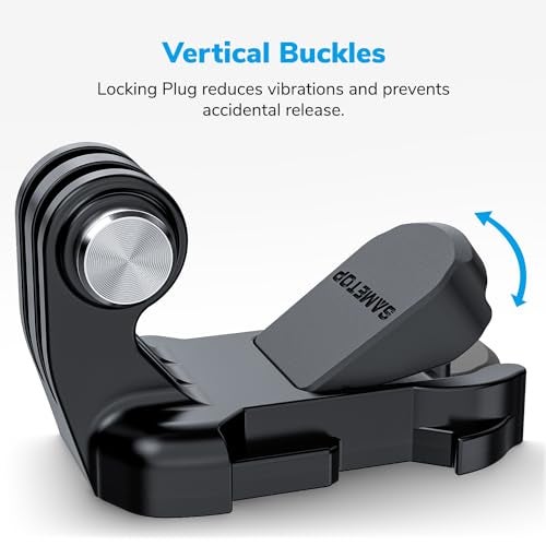 Sametop Helmet Sticky Mounts Adhesive Buckle Mount Screw Accessory Kit Compatible with GoPro Hero 13 12 11 10 Max 9 8 7 6 5 Session DJI Osmo Insta360 AKASO Action Cameras (12 in 1) - Image 4