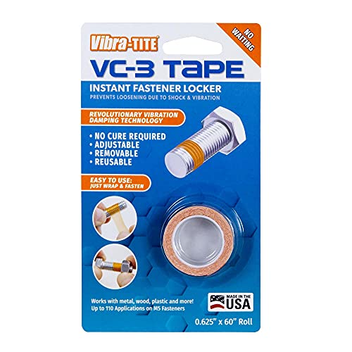 Vibra-TITE شريط فيبرا-تايت VC-3 لربط الخيوط الفوري - ضبط، إزالة، وإعادة استخدام، 0.625''W x 60''L، 23805BC - Image 1