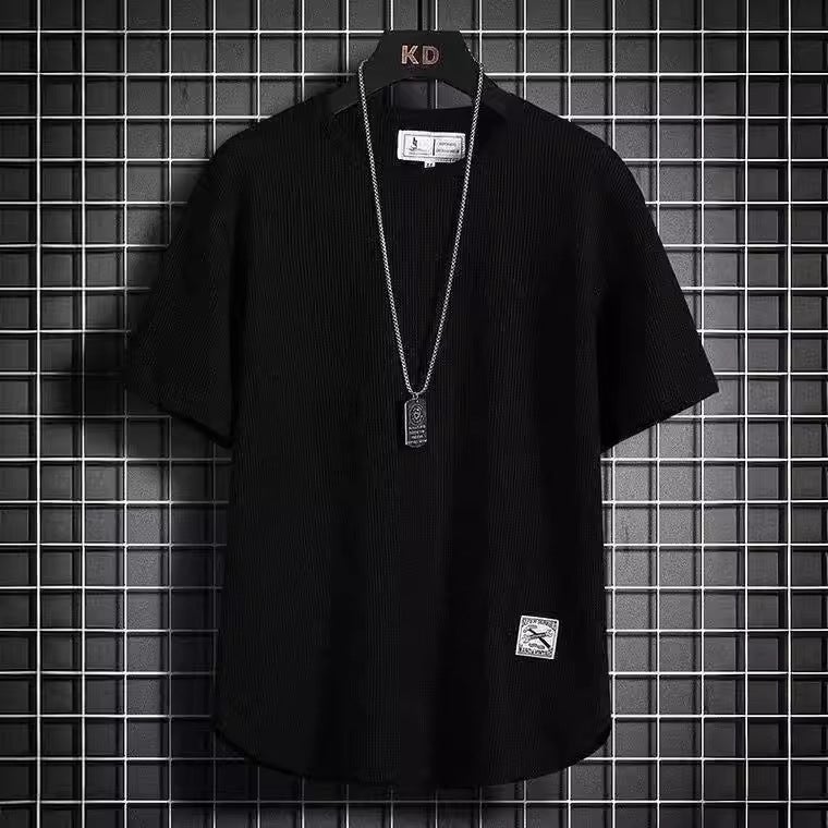 Men'S Short-Sleeved T-Shirt Thin Loose Fashion Brand Versatile Breathable Casual T-Shirt Boys Half-Sleeved Top - Image 5