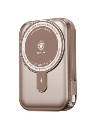 Monaco Grip Power Bank 10000mAh with Type-C to Lightning Detachable Cable / 15W MagSafe / PD 20W Charging / LCD Power Indicator / Lithium Polymer Cell / ABS + PC Material - Desert Titanium - pzsku/Z3D3AFD2CF106FEFE1896Z/45/1744182509/01352678-68a9-4d18-b07a-df258c0552db