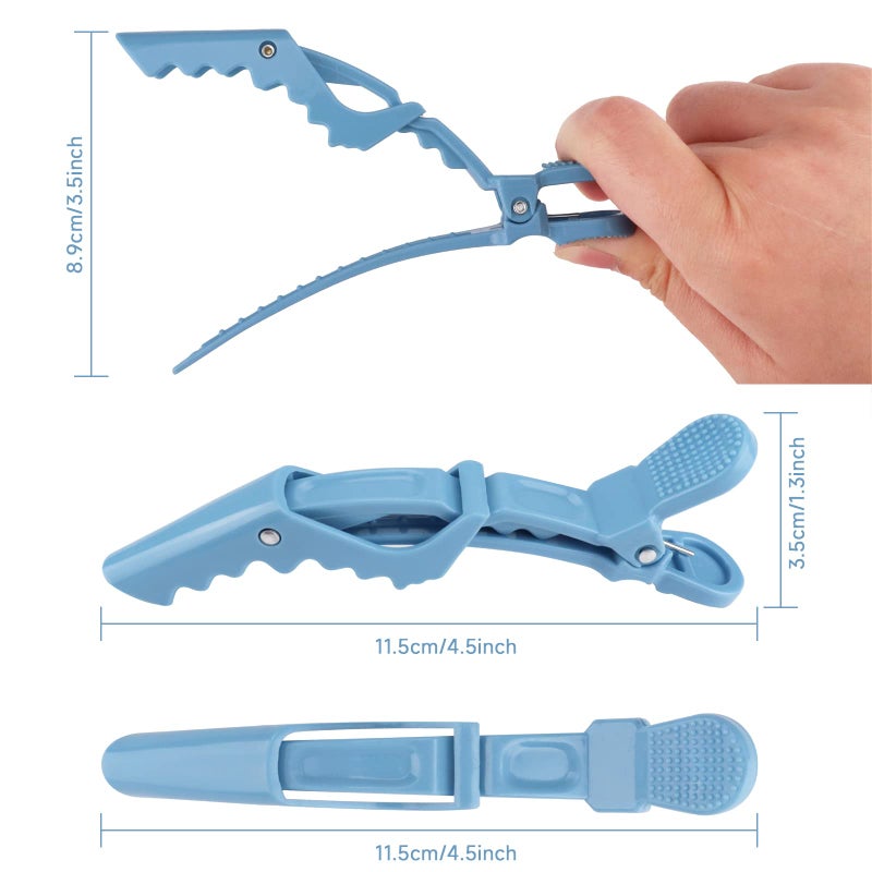 OBSCYON Plastic Non Slip Hair Clips for Women, Professional Alligator Hair Clips, Hair Styling Clips Sectioning Clips of Hair Salon (10PCS Macaroon) - Image 2