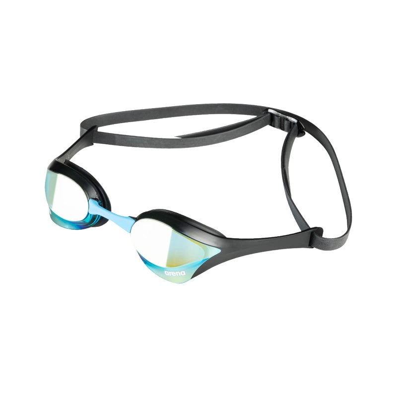 ARENA Unisex Cobra Ultra Swipe Racing Swim Goggles for Adult Men Women Anti-Fog Technology Polycarbonate Hard Mirrored Lens Professional Athlete Gear, Aqua/Black - Image 1