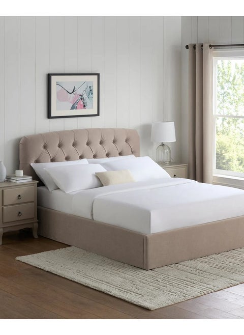 Button Tufted Bed - MZBDN01-BEIG-160cm