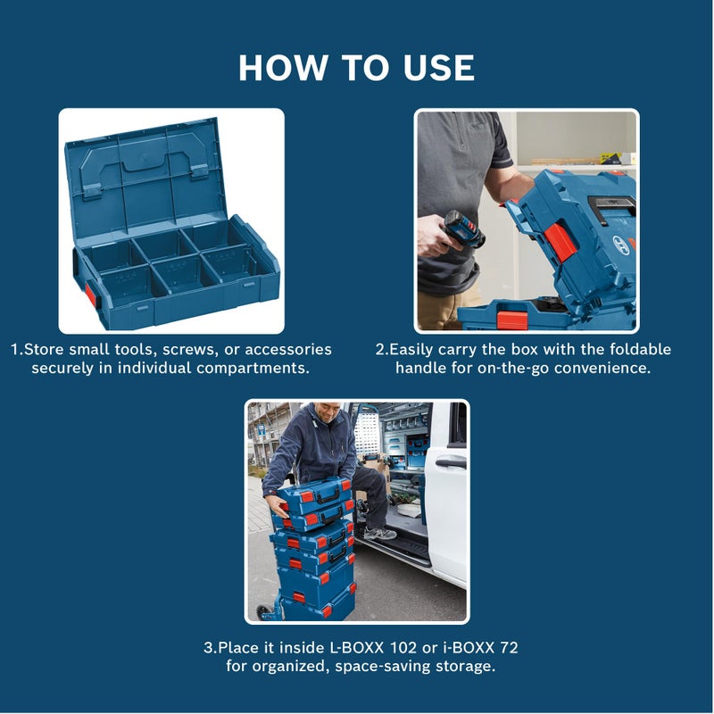 BOSCH Professional l-boxx mini professional stackable tool box/storage system - Image 5