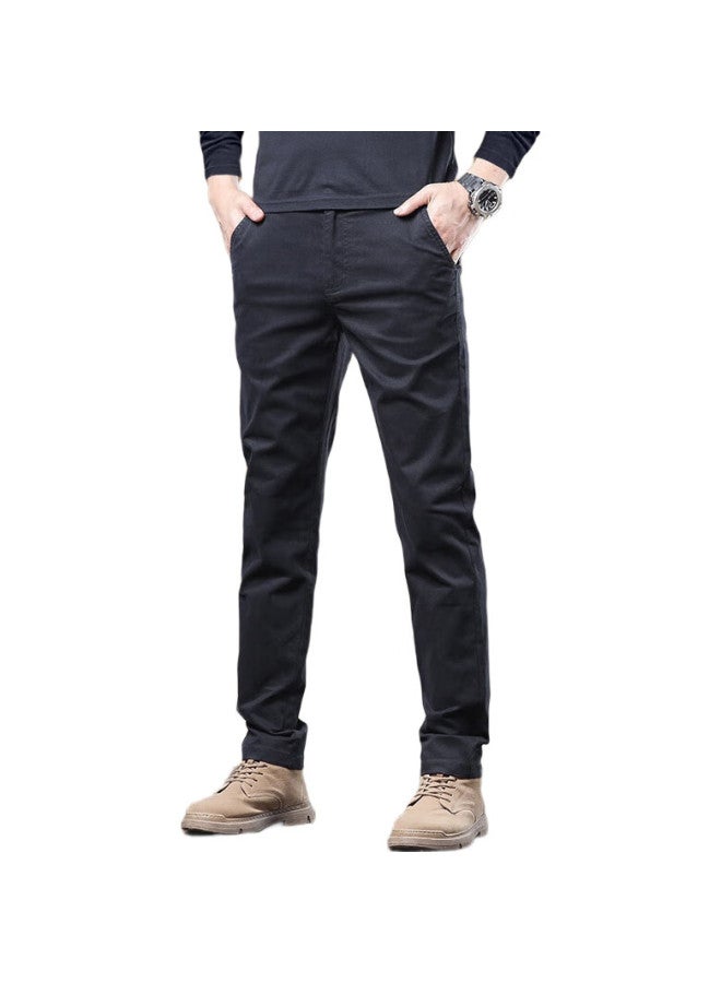 PLAYBOY Casual Pants For Men, Men'S Trousers, Spring And Summer Men'S Business Trendy Slim-Fit Skinny Long Pants, Gray, Size 32 - Image 2