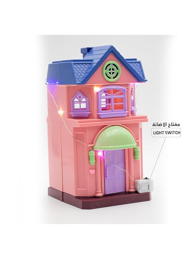 IToys Leisurelytime Dollhouse Playset With Doll Accessories 43 Cm X 33 Cm X 15 Cm - Image 3