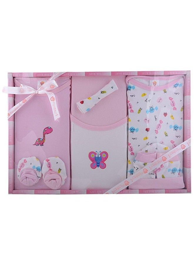 Mini Berry - New Born Baby Gift Set In Pink Color 8Pcs - Image 1