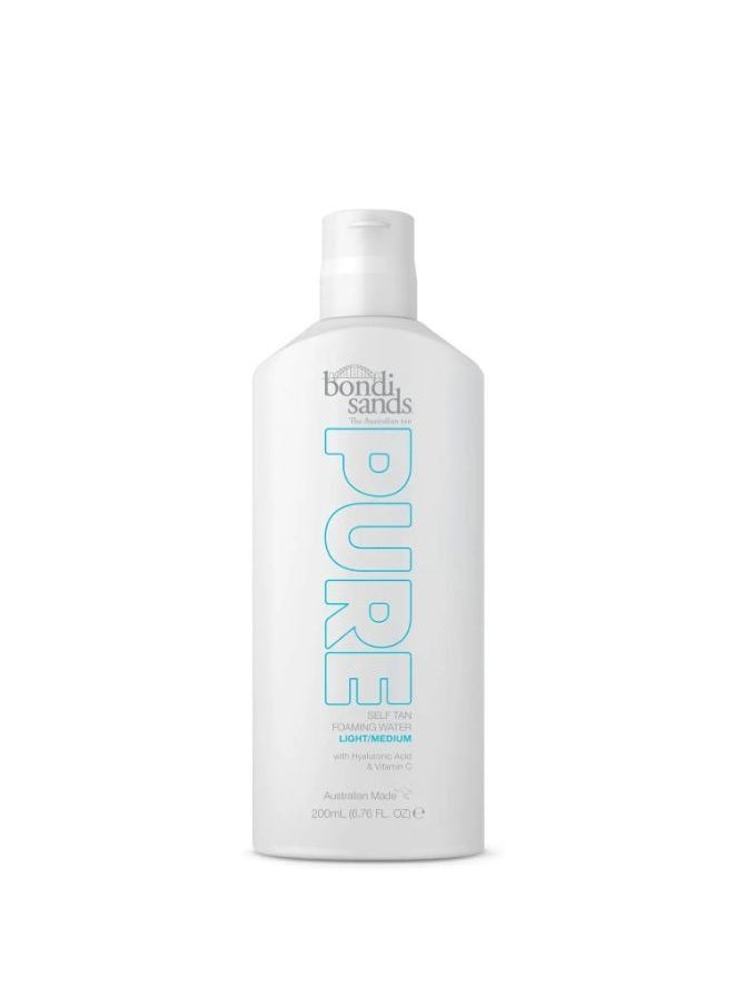 BONDI SANDS - PURE SELF TAN FOAMING WATER - LIGHT/MEDIUM 200ML - Image 1