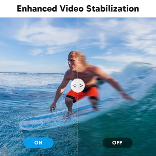 AKASO Brave 7 LE 4K30FPS 20MP WiFi Action Camera with Touch Screen EIS 2.0 Zoom Remote Control 131 Feet Underwater Camera with Dual Color Screens Support External Microphone Vlog Camera - Image 5