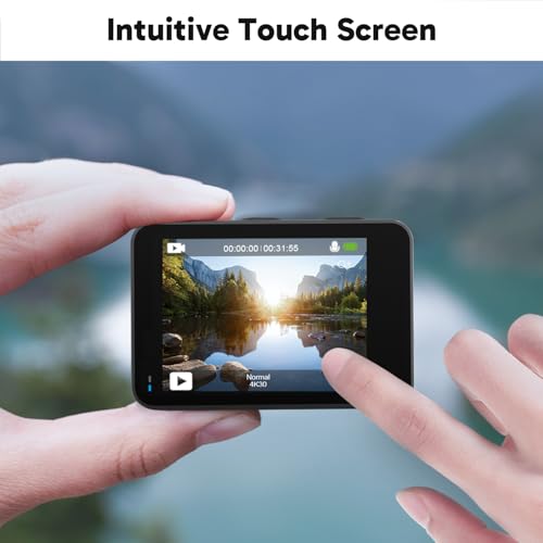 AKASO Brave 7 LE 4K30FPS 20MP WiFi Action Camera with Touch Screen EIS 2.0 Zoom Remote Control 131 Feet Underwater Camera with Dual Color Screens Support External Microphone Vlog Camera - Image 3