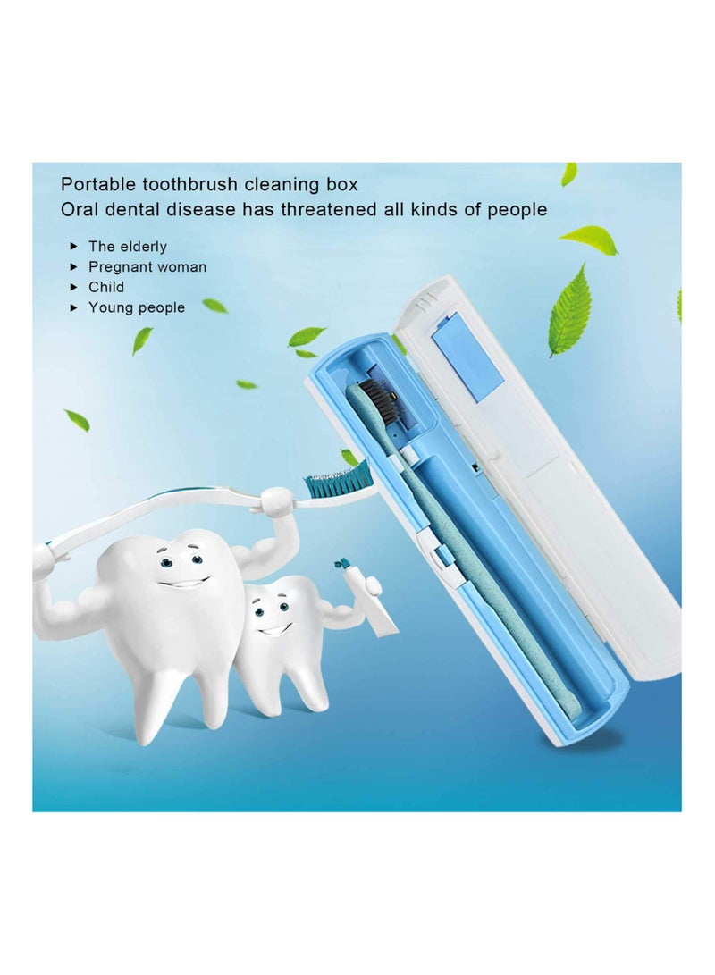 SYOSI UV Toothbrush Sterilizer, Portable UV Toothbrush Cleaning Box, Toothbrush Organizer Storage Holder Toothbrush Head Disinfection Box for Travelling and Home Use - Image 2