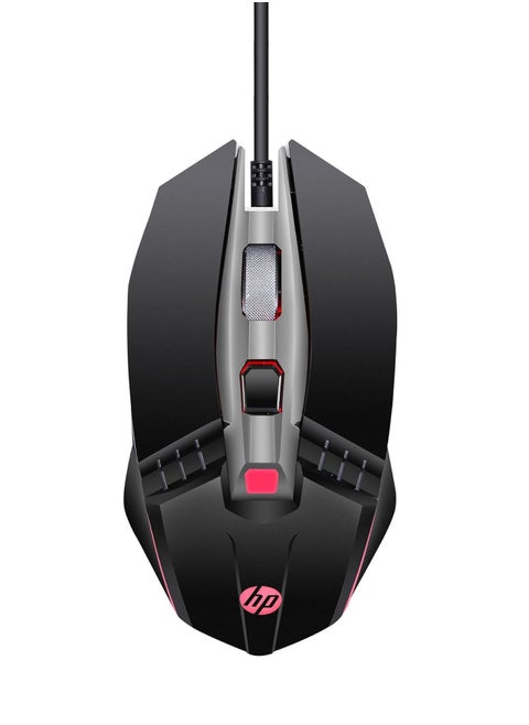 M270 Wired Gaming Mouse, 6 Buttons, 2400 DPI, Advanced Optical Engine, Ergonomic, Ergonomic Design - Black