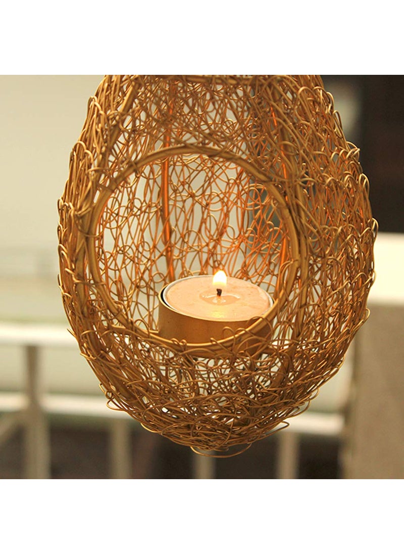 Balloonistics Mesh Nest Shape Tealight Candle Holder - Diwali Lamp Holder, tealight Candle Holder, Traditional Style Candle Holder, Diwali Diya Holder  - Image 3