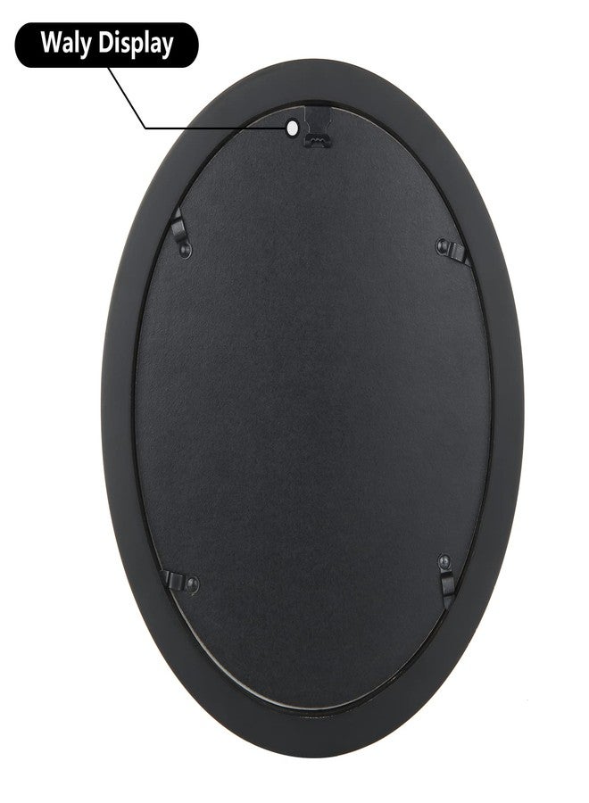 SENENQU Black Oval Picture Frames, Photo Picture Frames, Classic Oval Wood oval Frames with Mounting Screws and Hooks (3PCS) - Image 4