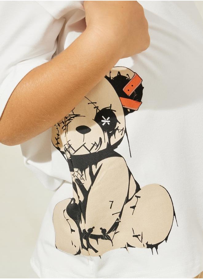 Bear Graphic Print T-Shirt & Shorts Set - pzsku/Z3D3BA25BE143322B8259Z/45/_/1720357306/a687406b-0e3d-4f6a-9012-53c5cfc65159