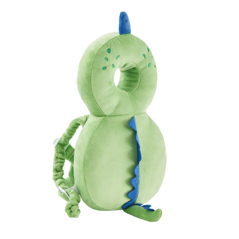 KingCheer Baby Back Potection Toddler Safety Protector Cushion Pad Toddler Backpack for Crawling Walking Adjustable Toddlers Back Safety Pad for Boys and Girls(Green Dinosaur) - Image 4