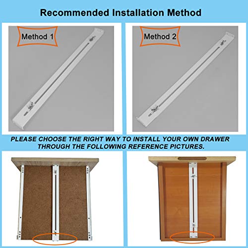 FRMSAET Drawer Repair Kit - Used to Reinforce and Repair Wooden/MDF/Chipboard Drawers Cabinet Reinforcement Heavy Duty Steel Hardware Furniture Accessories - Includes Screws (2 Pack) - Image 2