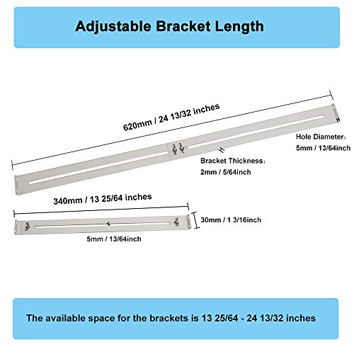 FRMSAET Drawer Repair Kit - Used to Reinforce and Repair Wooden/MDF/Chipboard Drawers Cabinet Reinforcement Heavy Duty Steel Hardware Furniture Accessories - Includes Screws (2 Pack) - Image 3