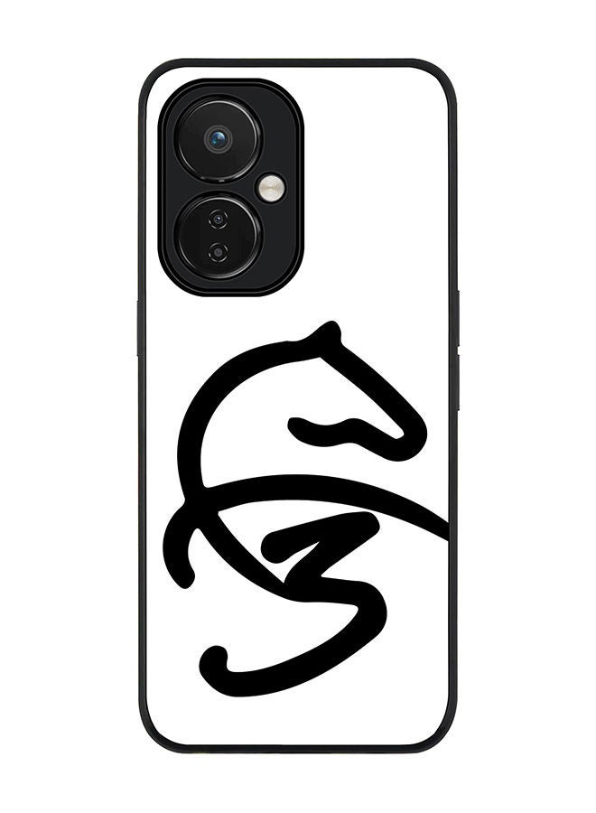 Stylizedd Rugged Black edge case for Nord CE 3 Lite Slim fit Soft Case Flexible Rubber Edges Anti Drop TPU Gel Thin Cover - Faz3 Style White - Image 1