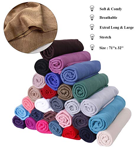 Harewom African Head Wraps for Black Women Solid Turban Stretch Headband Tie for Sleeping Royal Blue - Image 3