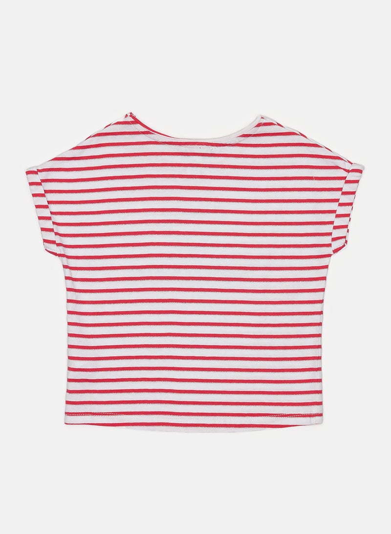 Okaidi Pink T-Shirt for Girls - Image 2