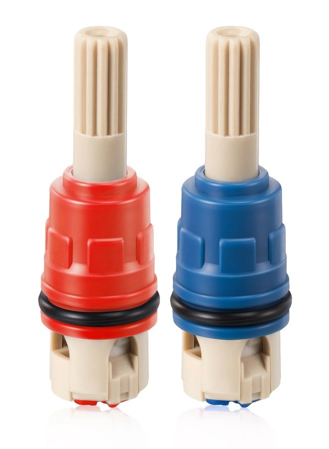 Dreyoo عبوة من 2 خرطوشة بديلة لصنبور الماء الساخن والبارد من Dreyoo متوافقة مع صنبور Pfister 9100310/Pfister 9100320، خرطوشة سيراميك بمقبض صنبور الماء الساخن والبارد - Image 1