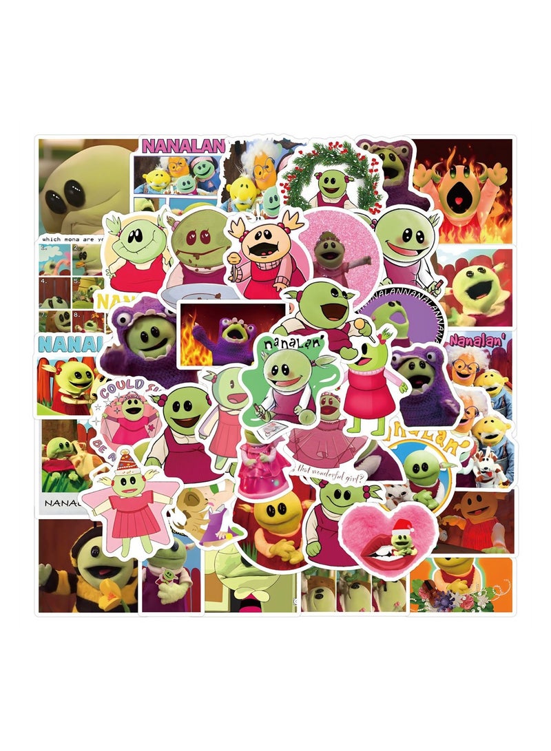 50-Piece Nanalan Cute Vinyl Waterproof Sticker